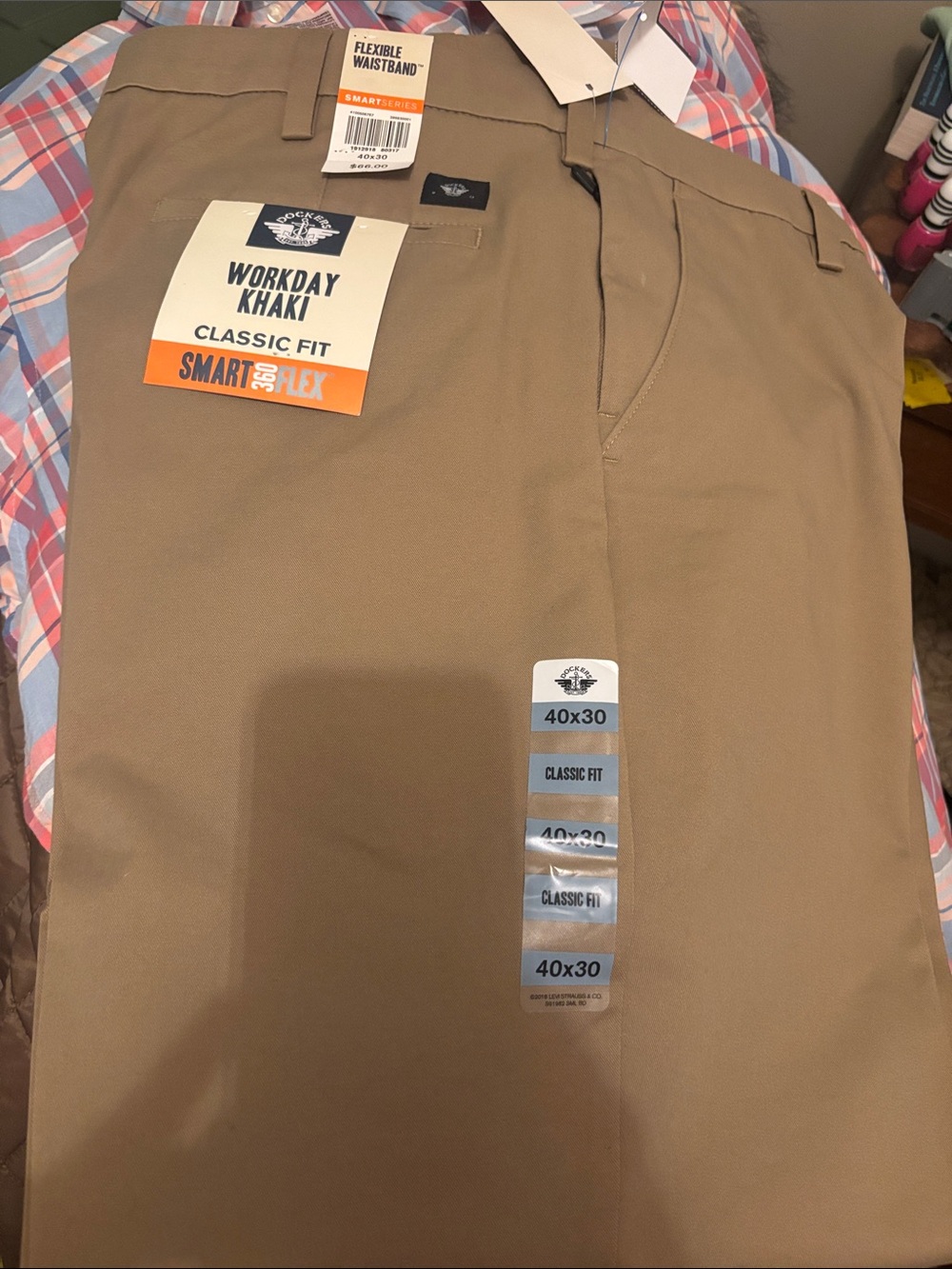 Dockers Workday Khaki Classic Fit Pants - Tan
